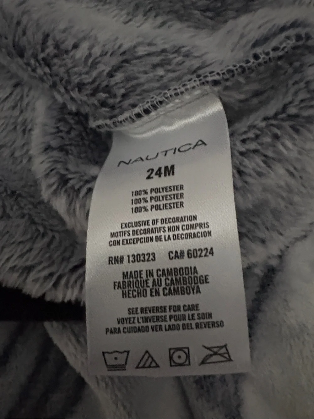 Nautica Gray and Navy Sail Fleece  Set